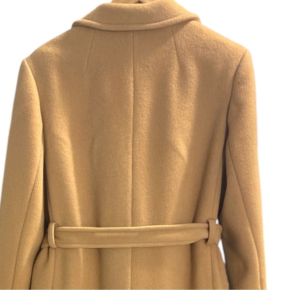 Pendleton Tan 100% Pure Virgin Wool Trench Coat Made In USA Women’s M-L - Picture 4 of 14